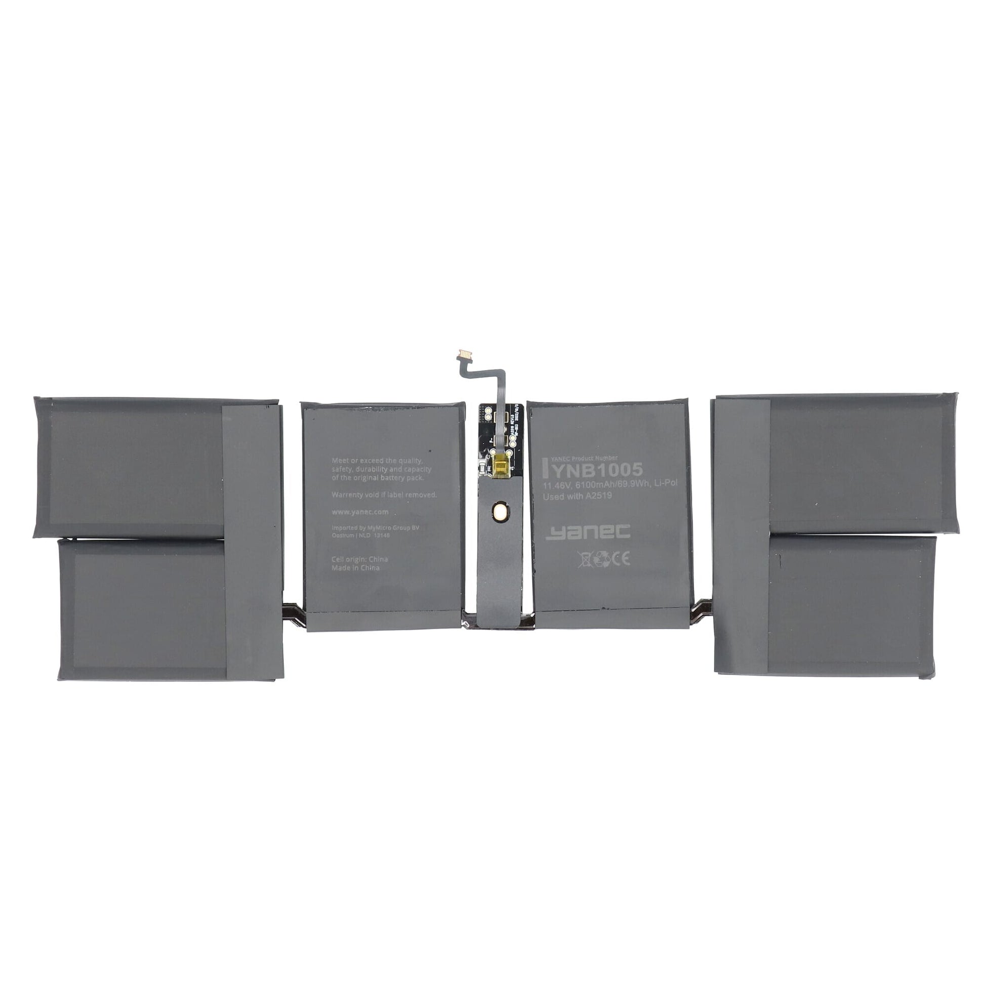Yanec MacBook Accu 6100mAh