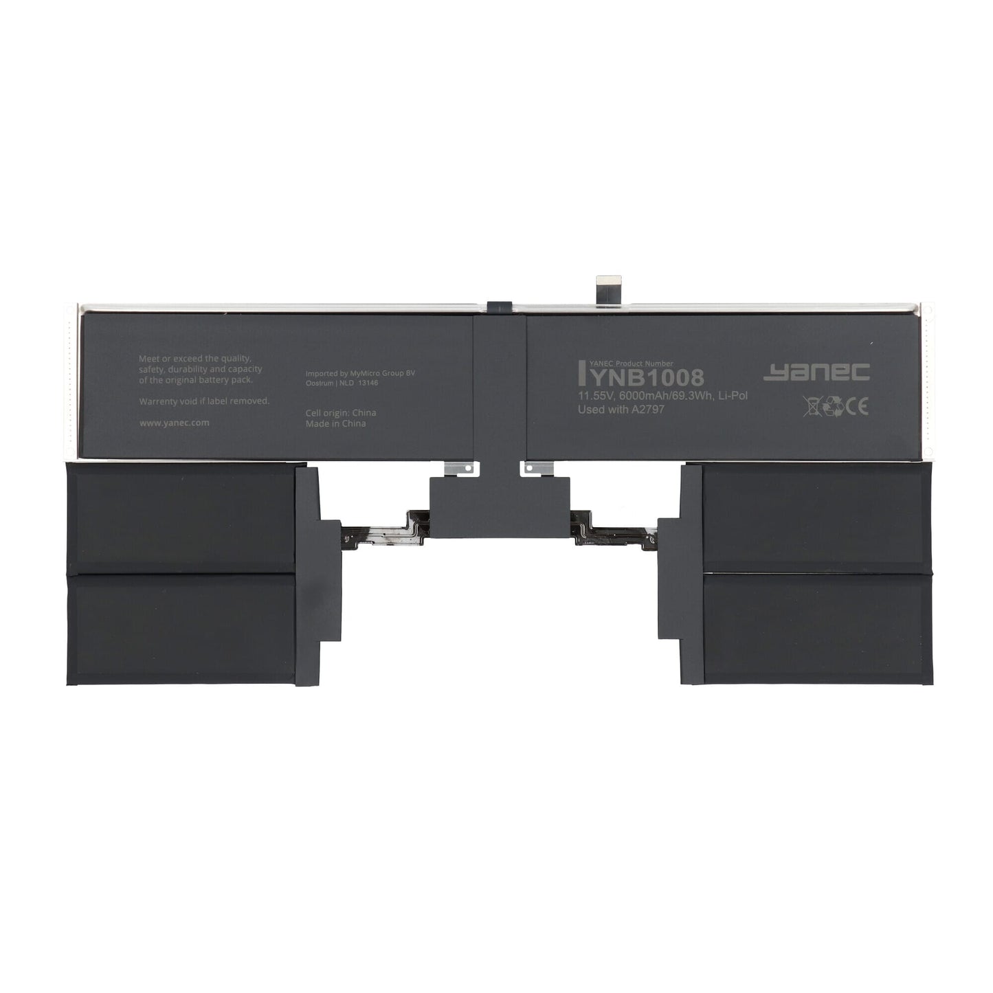 Yanec MacBook Accu 6000mAh