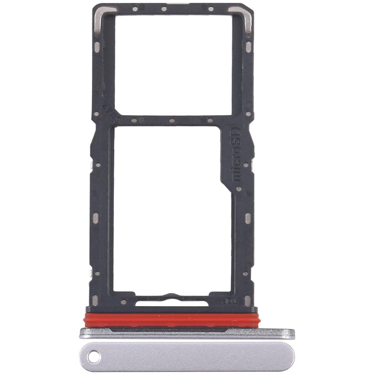 Simkaarthouder met microSD-slot voor Samsung Galaxy Tab A11 (SM-X135) (zilver)