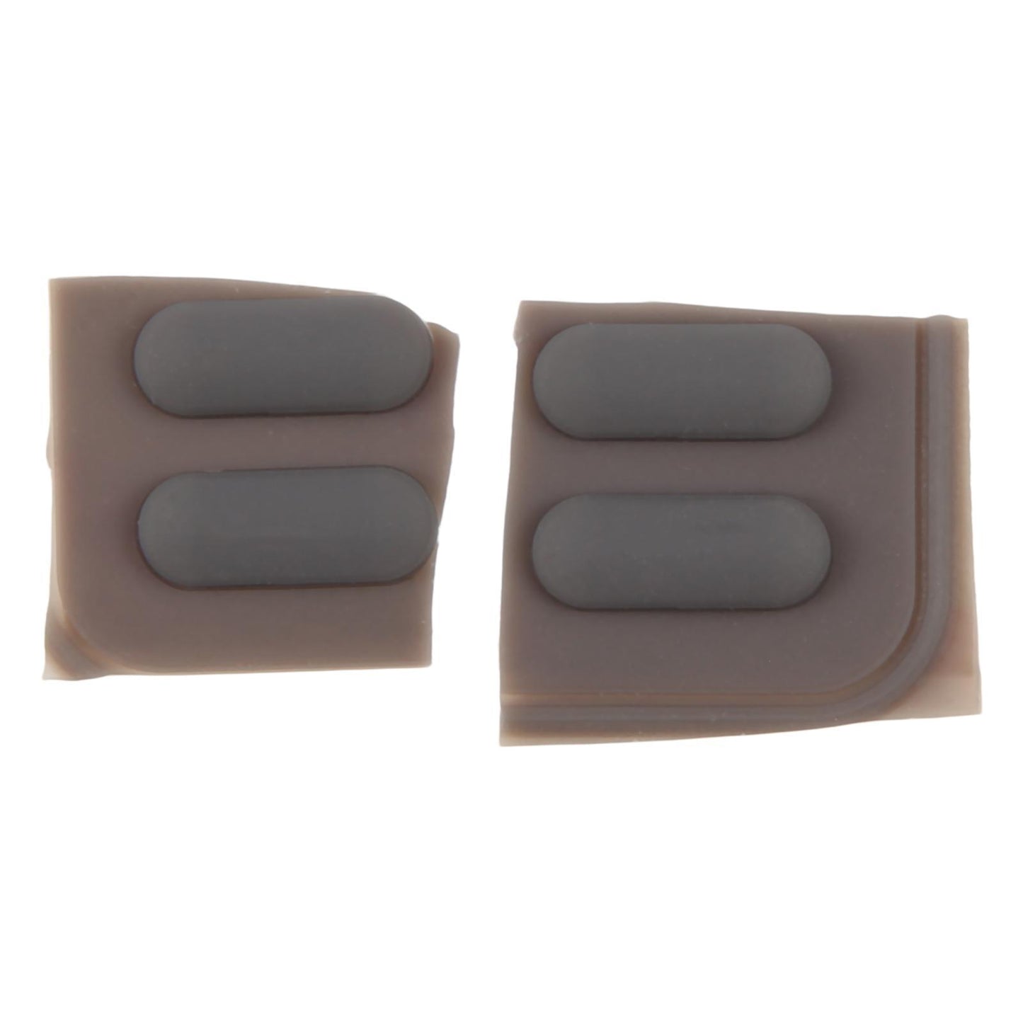Rubberen voetjes-set met plakstrip voor Dell Latitude E5410 (donkergrijs)