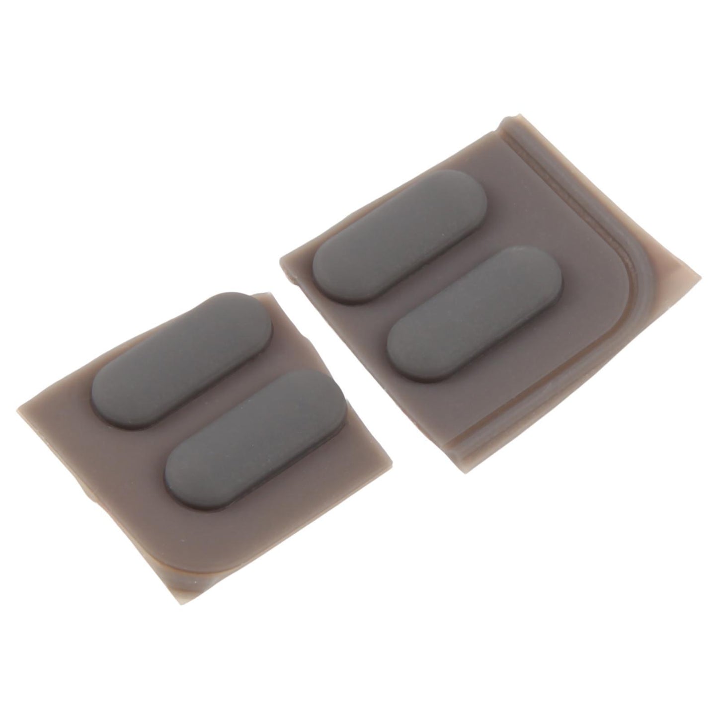 Rubberen voetjes-set met plakstrip voor Dell Latitude E5410 (donkergrijs)