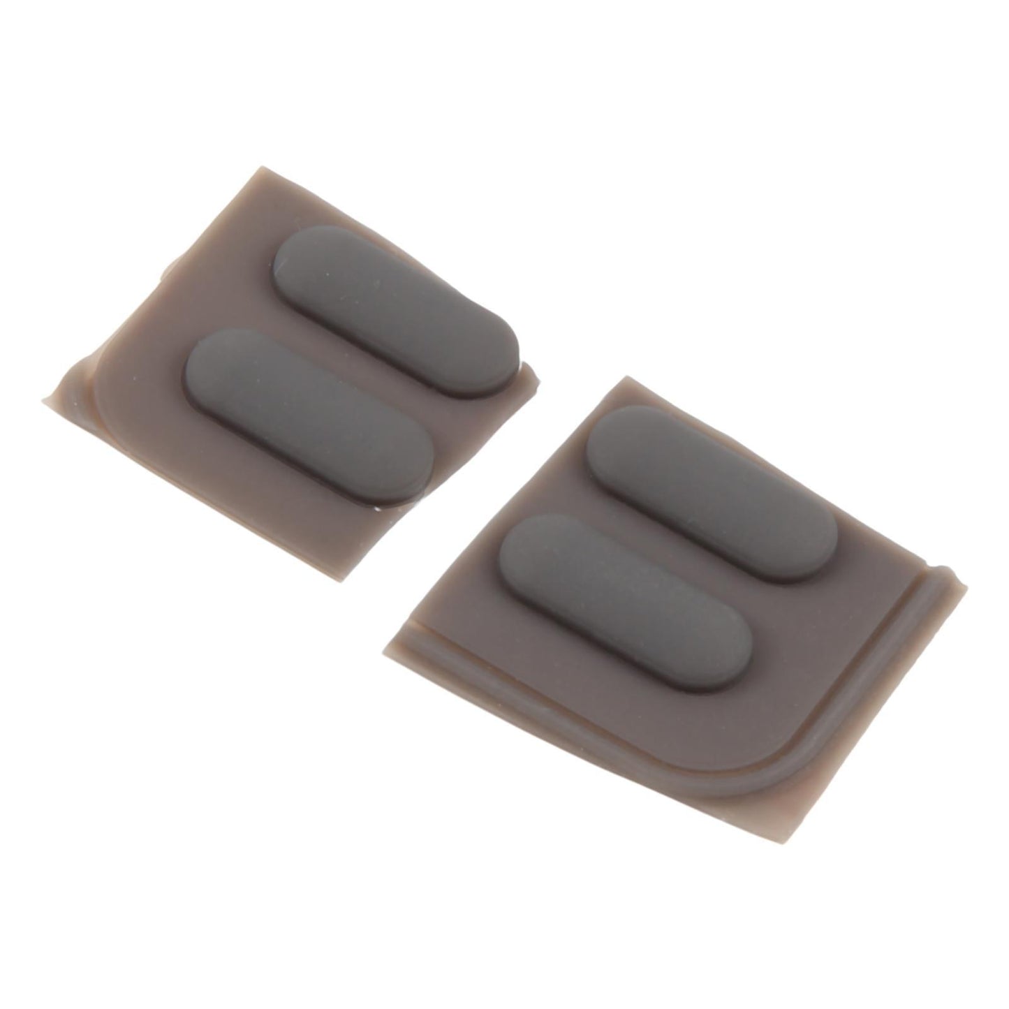 Rubberen voetjes-set met plakstrip voor Dell Latitude E5410 (donkergrijs)