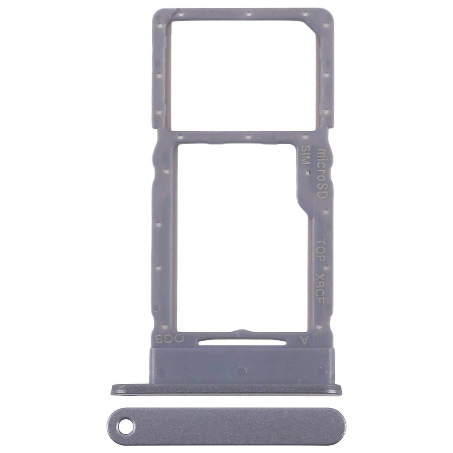 Simkaarthouder met microSD-slot voor Samsung Galaxy Tab S10 Lite SM-X400 / SM-X406 (grijs)