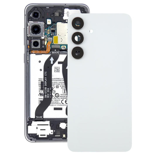 Achterklep met cameralensframe voor Samsung Galaxy S25 FE 5G SM-S731B (wit)