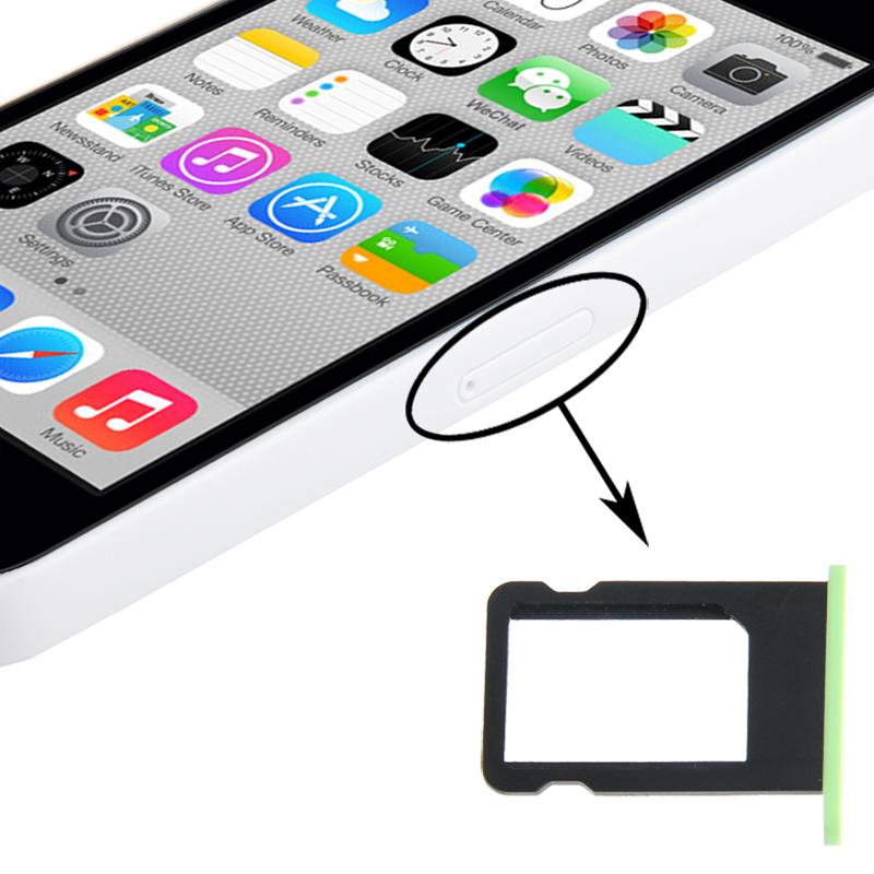 Simkaarthouder voor iPhone 5C (groen)