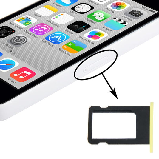 Simkaarthouder voor iPhone 5C (geel)