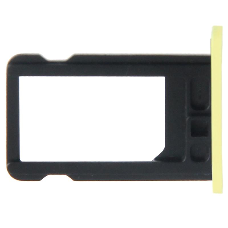 Simkaarthouder voor iPhone 5C (geel)