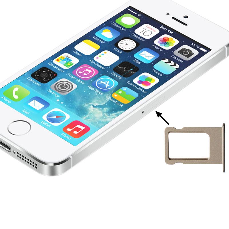 Simkaarthouder voor iPhone 5S (goud)