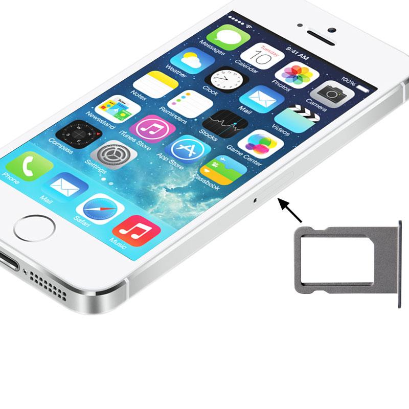 Simkaarthouder voor iPhone 5S (zilver)