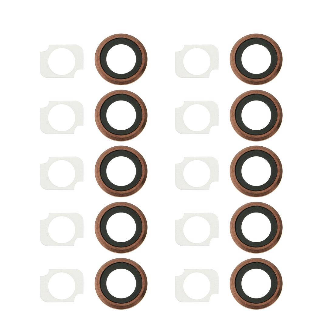 Cameralens-ring met flitserbeugel voor iPhone 6s Plus (rosé goud, 10 paar per set)