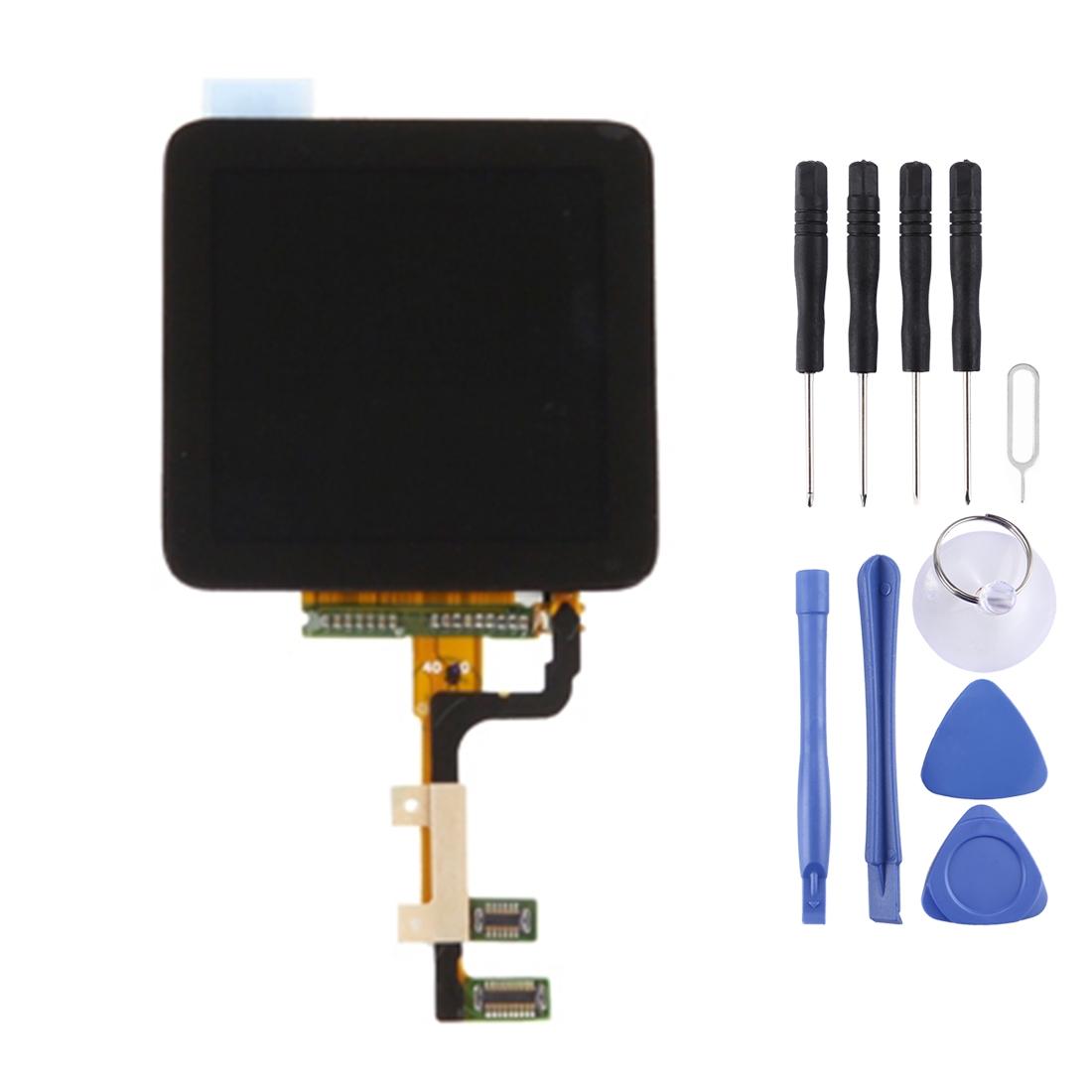 Display unit TFT LCD met digitizer voor Apple iPod nano 6 (zwart)