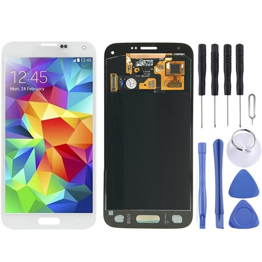 Display unit AMOLED voor Samsung Galaxy S5 mini G800 (wit)