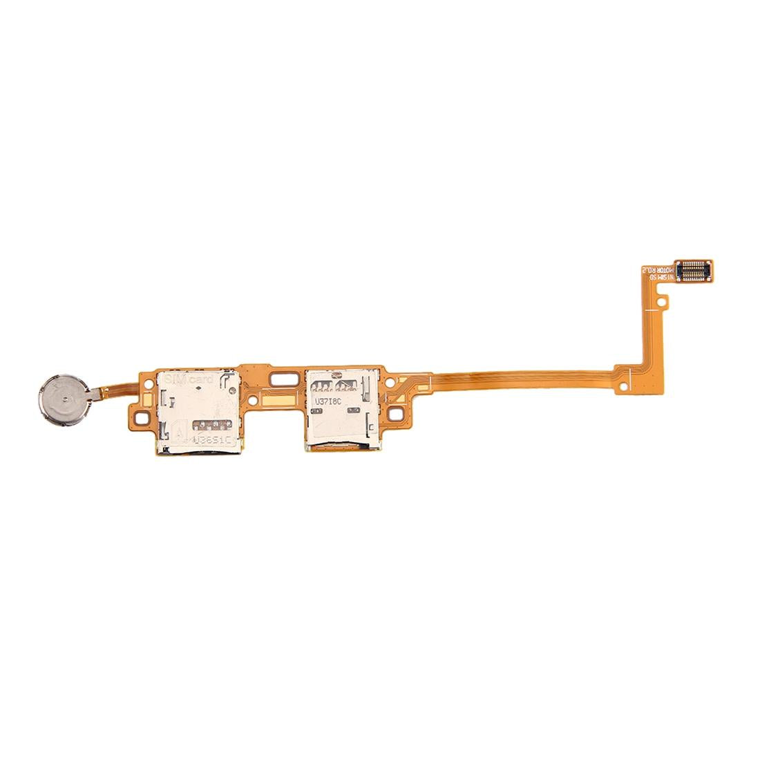 Simkaart- en SD-kaartlezer flexkabel voor Samsung Galaxy Note 10.1 (2014, P600/P605)