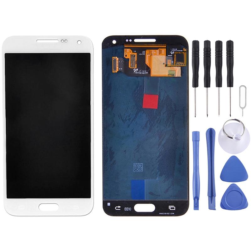 Display unit Super AMOLED voor Samsung Galaxy E7 E700 (wit)