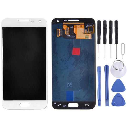 Display unit Super AMOLED voor Samsung Galaxy E7 E700 (wit)