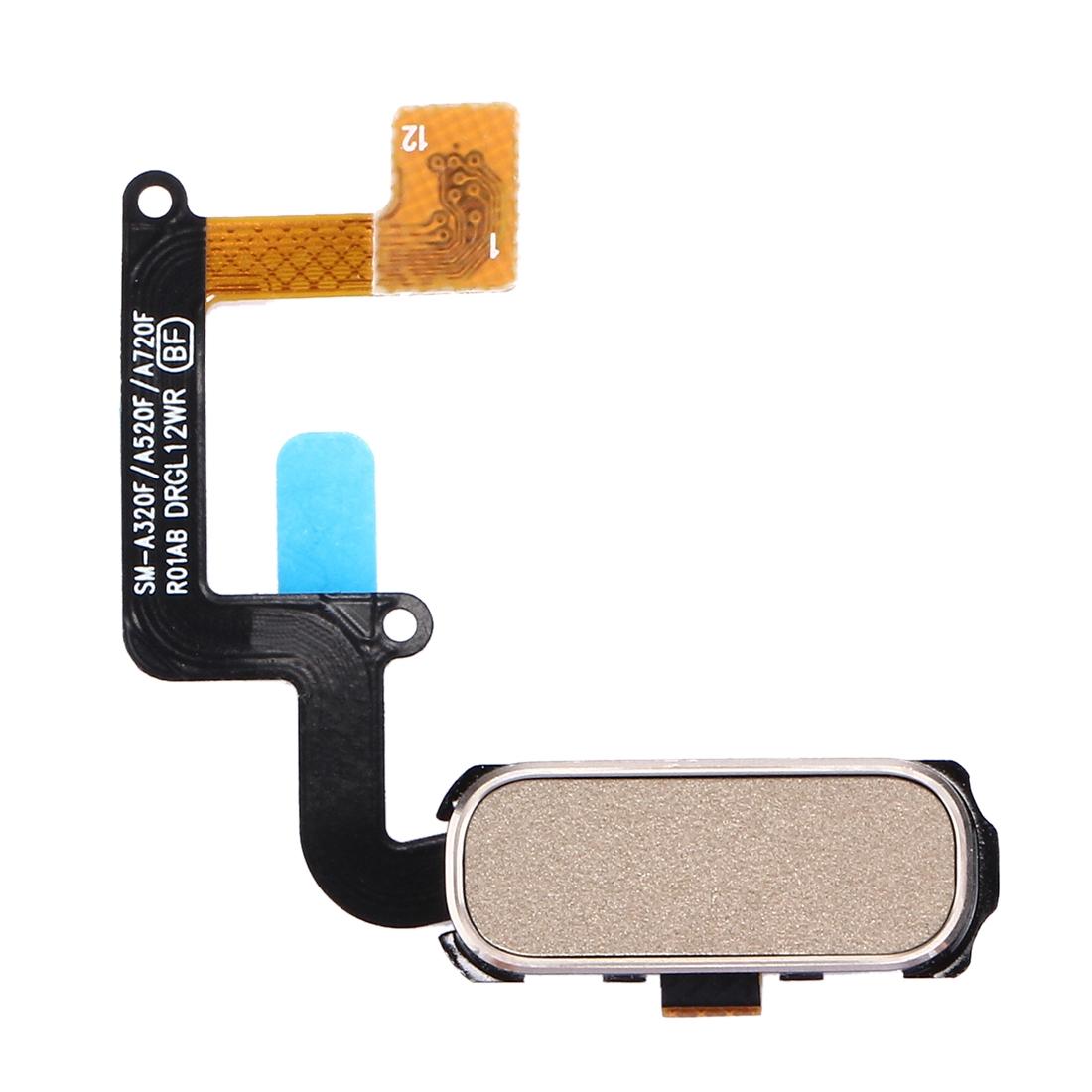Homeknop-flexkabel met vingerafdruksensor voor Samsung Galaxy A3, A5 en A7 (2017) (Goud)