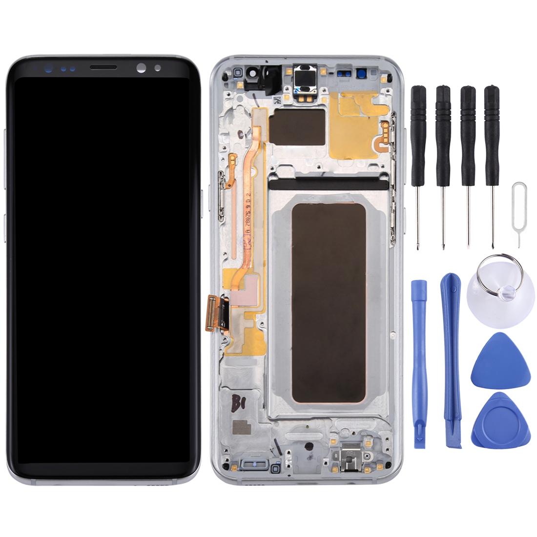 Display unit AMOLED voor Samsung Galaxy S8+ (zilver)