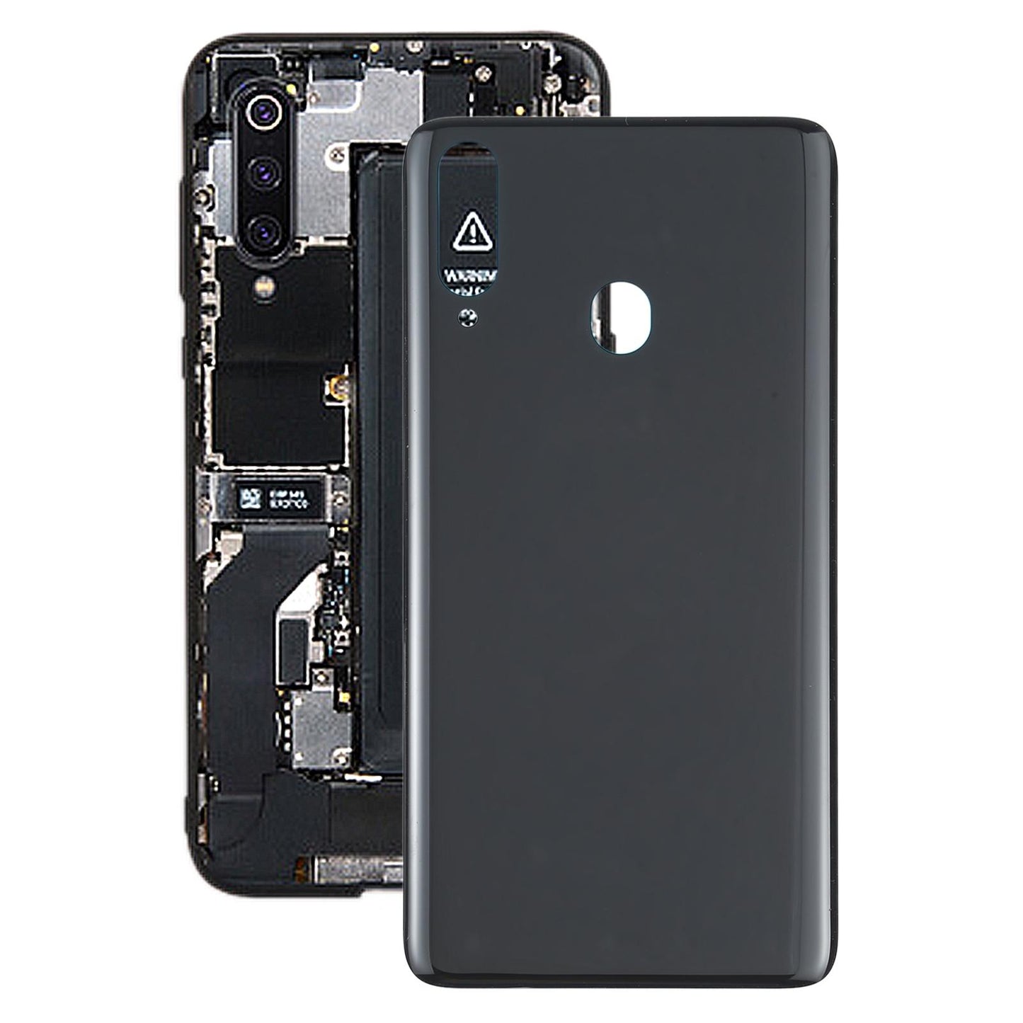 Achterklep voor Samsung Galaxy A20s (Zwart)