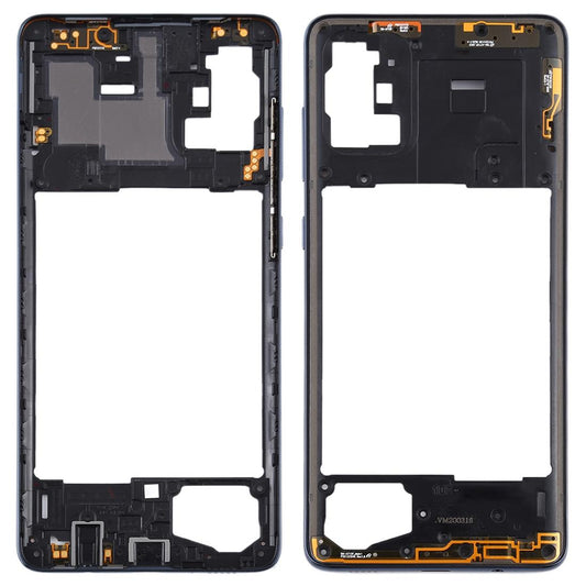 Middenframe voor Samsung Galaxy A71 (zwart)