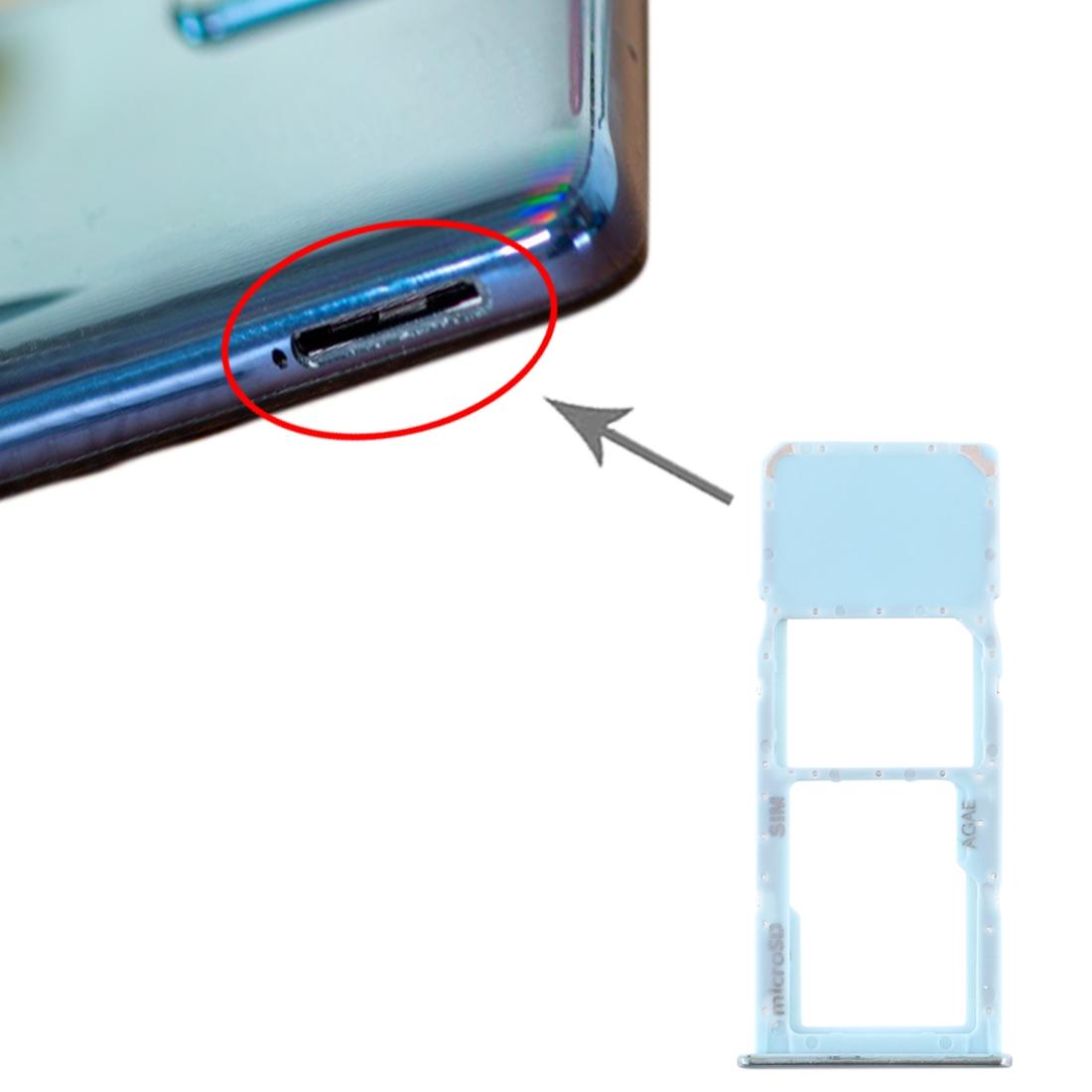 Simkaarthouder met microSD-houder voor Samsung Galaxy A71 SM-A715 (groen)