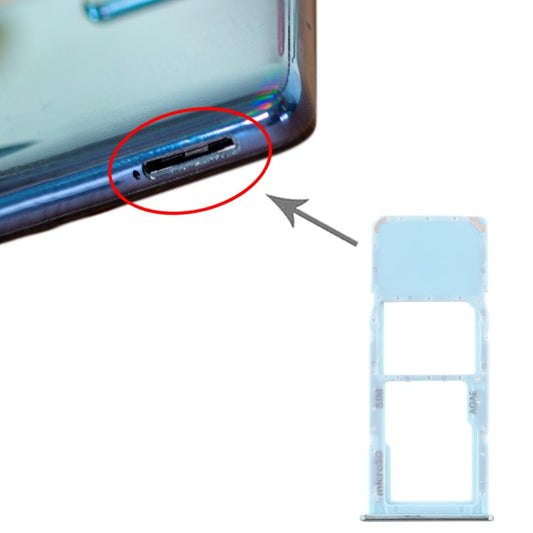 Simkaarthouder met microSD-houder voor Samsung Galaxy A71 SM-A715 (groen)