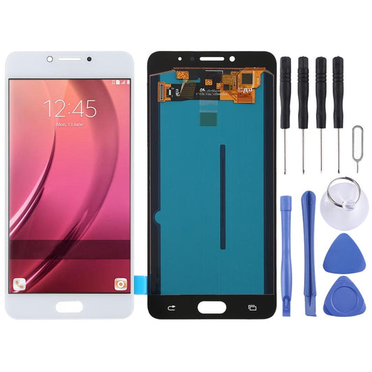 Display unit OLED voor Samsung Galaxy C7 Pro C7010 (wit)
