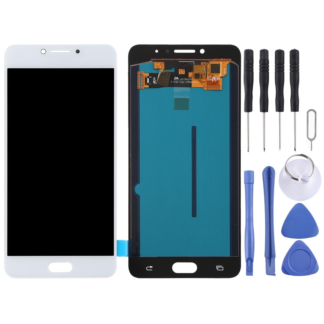 Display unit OLED voor Samsung Galaxy C7 Pro C7010 (wit)