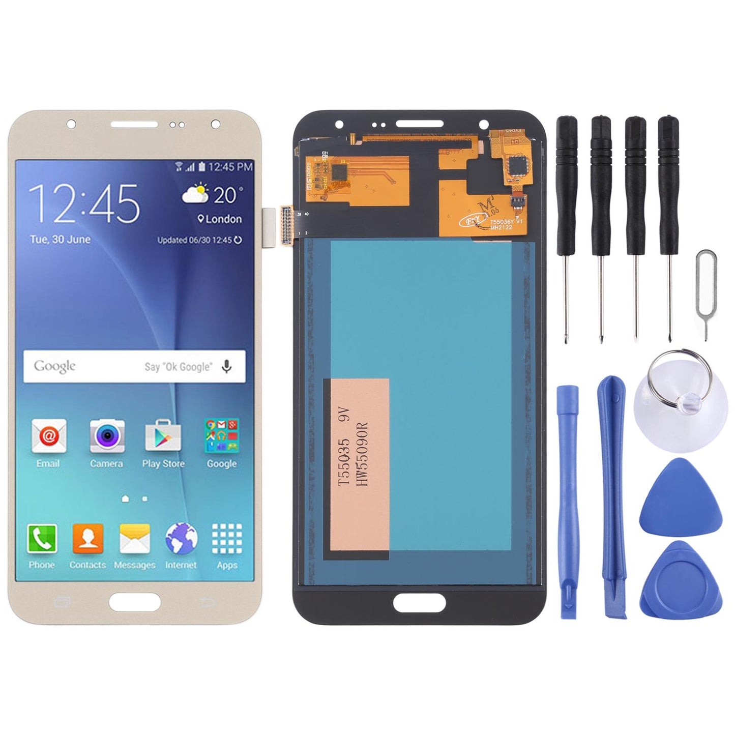 Display unit TFT voor Samsung Galaxy J7 (2015) J700 (goud)