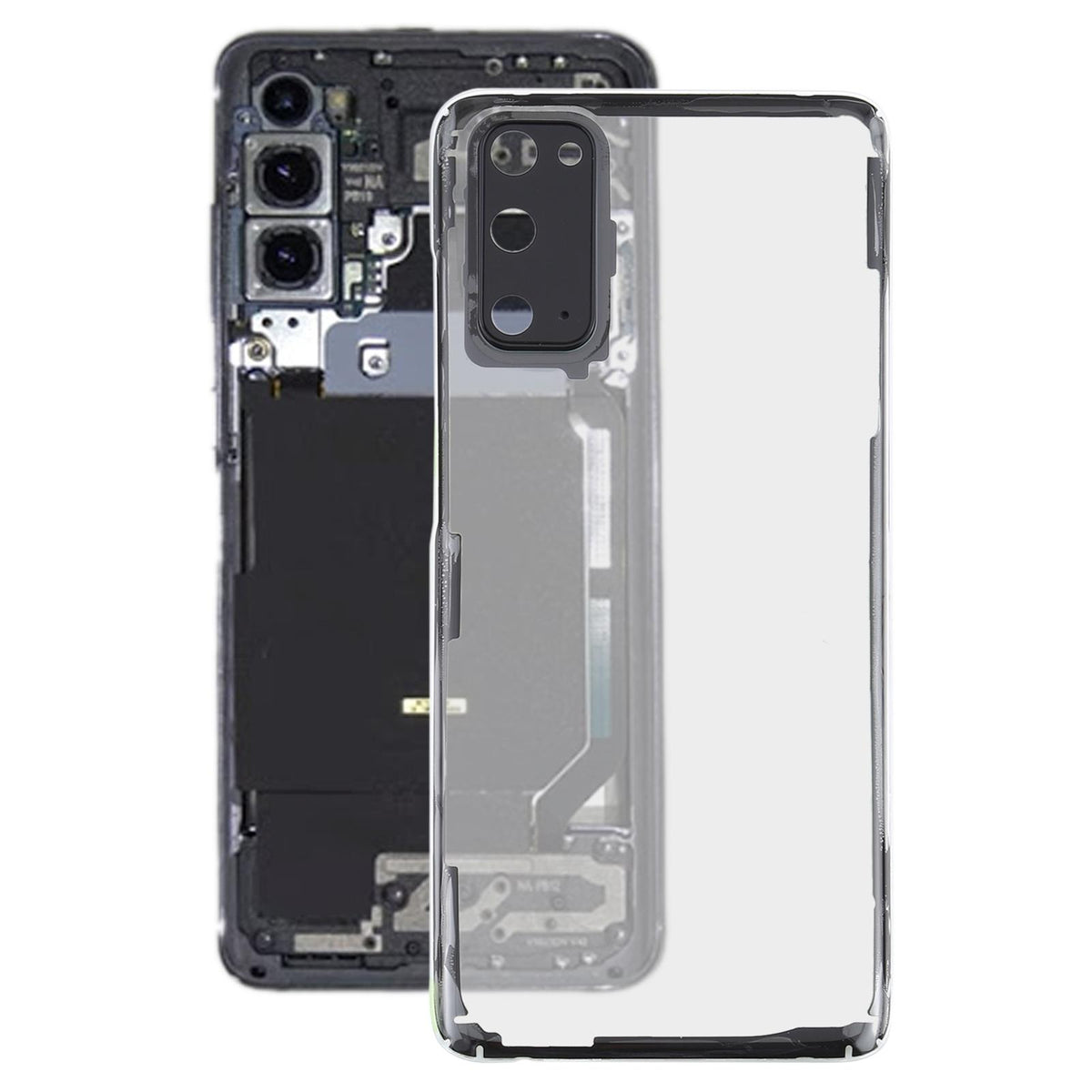 Achterklep transparant glas voor Samsung Galaxy S20 SM-G980F