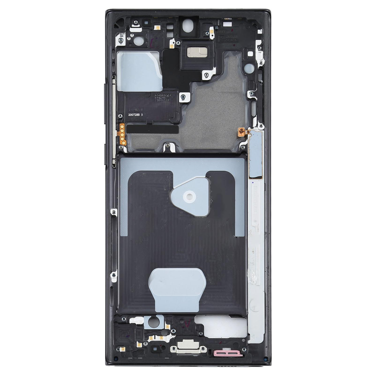 Middenframe met onderdelen voor Samsung Galaxy Note20 Ultra SM-N985F (zwart)