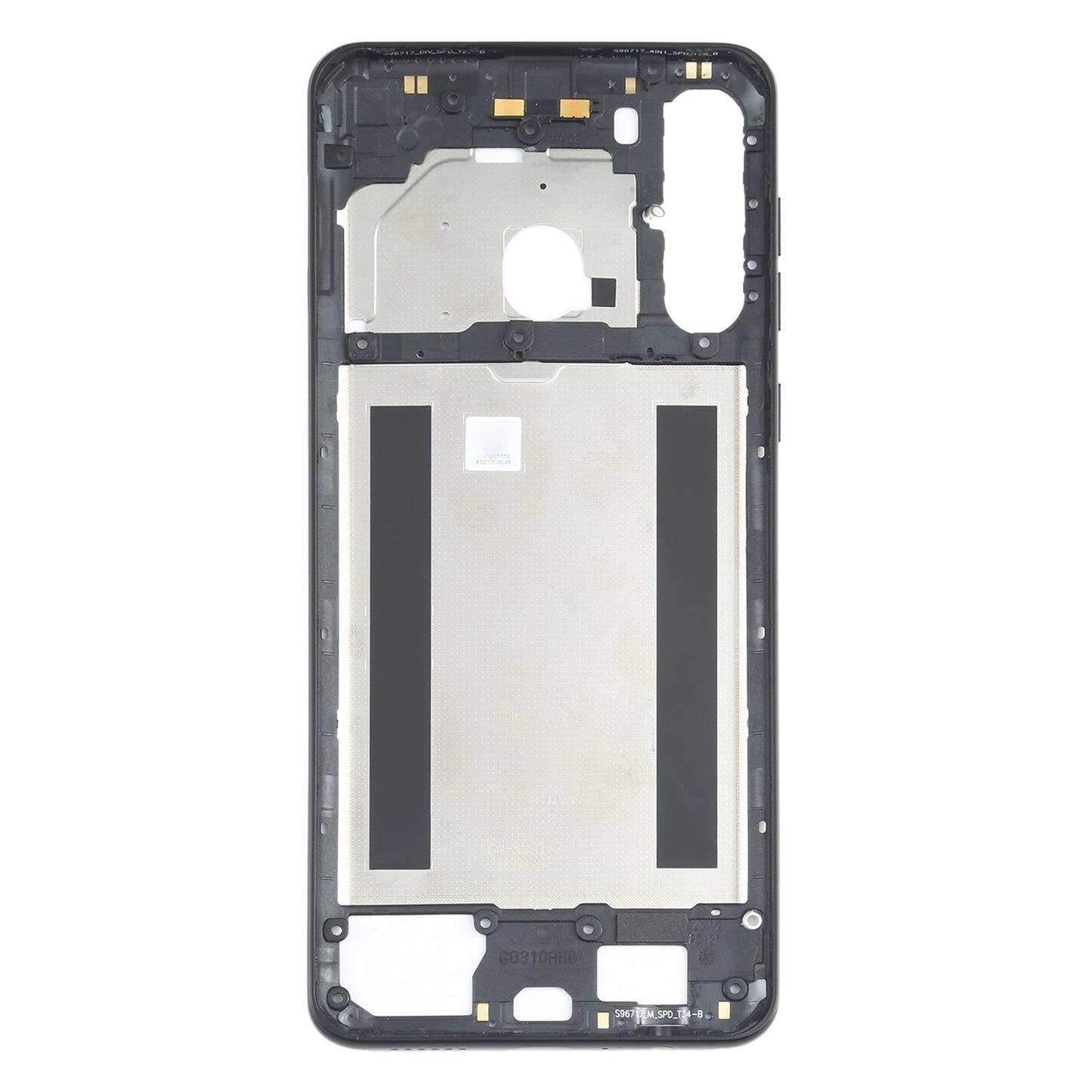 Middenframe voor Samsung Galaxy A21 SM-A215 (zwart)