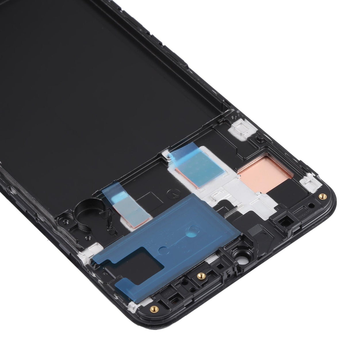 Display unit AMOLED met frame voor Samsung Galaxy A30 (SM-A305) (zwart)
