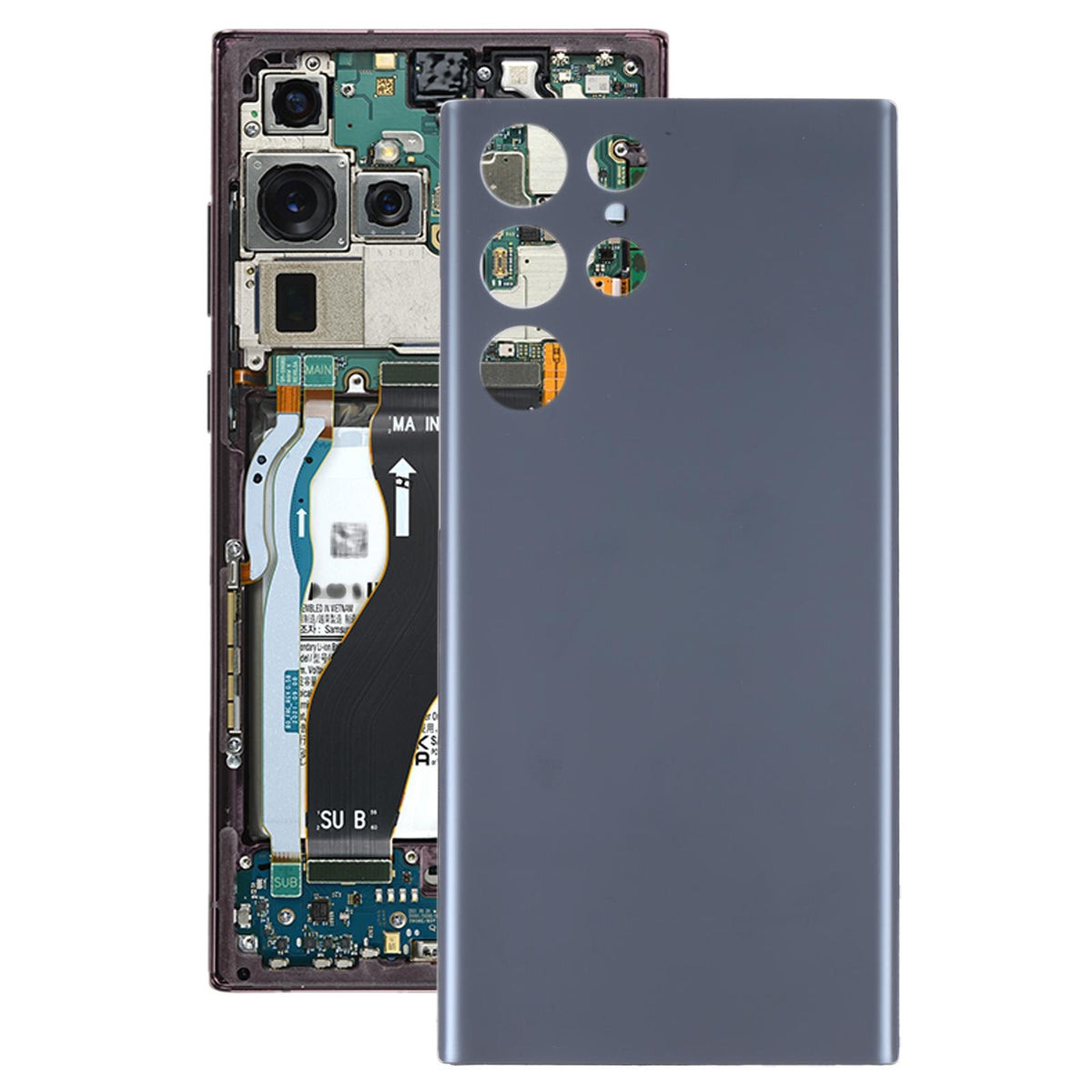 Achterklep voor Samsung Galaxy S22 Ultra 5G (hemelsblauw)