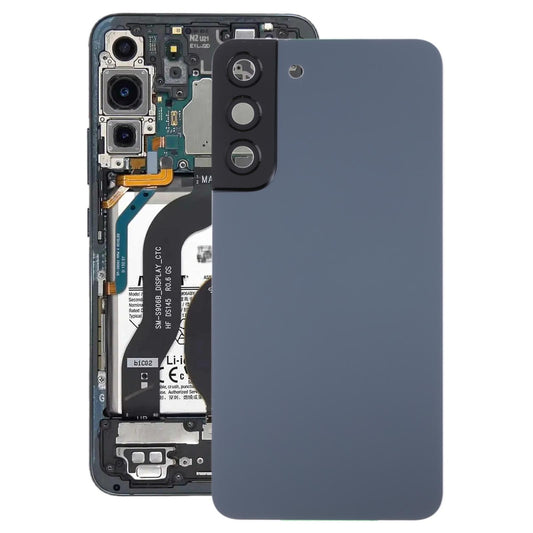 Achterklep met cameralensframe voor Samsung Galaxy S22+ 5G SM-S906B (blauw)