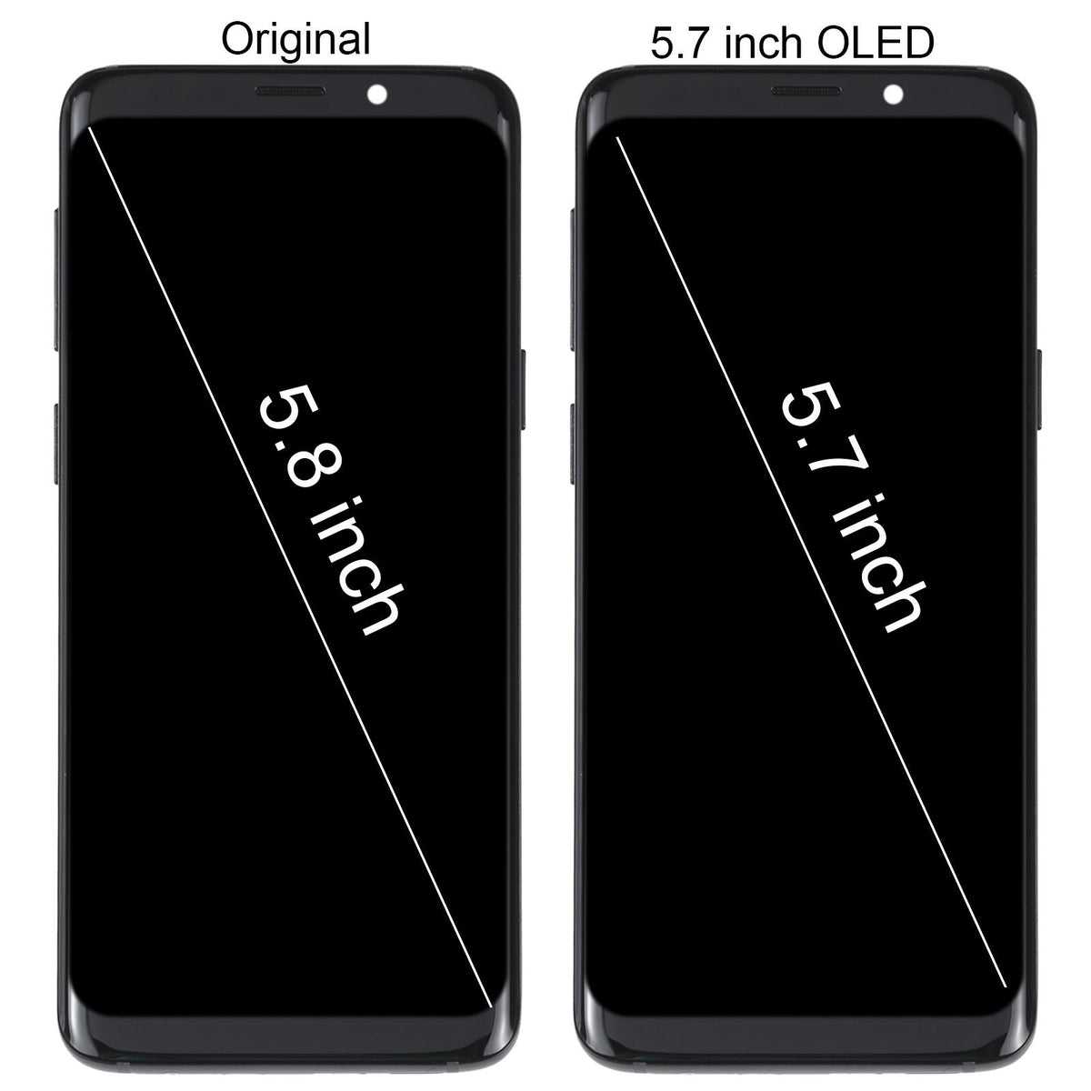 Display unit OLED voor Samsung Galaxy S9 (SM-G960) met frame