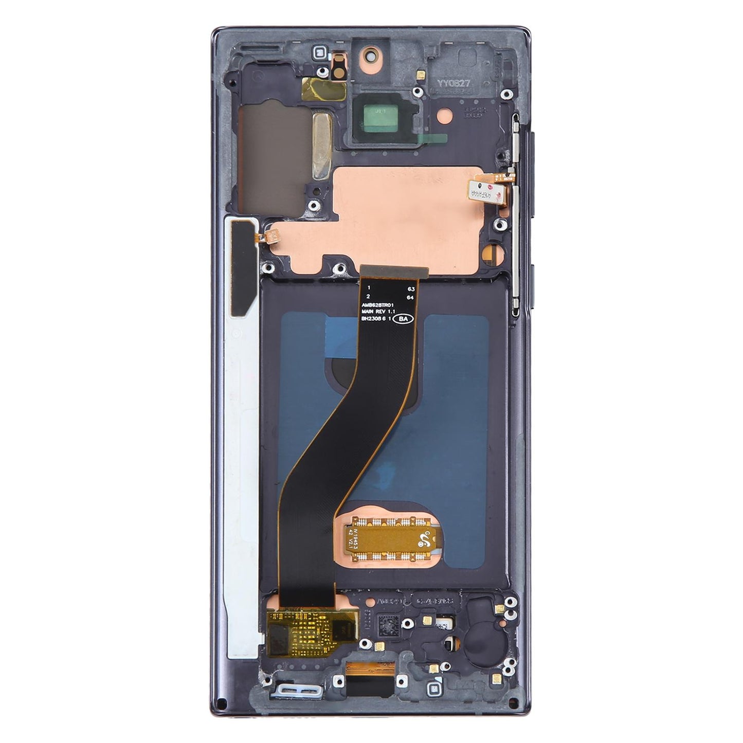 Display unit OLED voor Samsung Galaxy Note10 SM-N970F (met frame, Zwart)