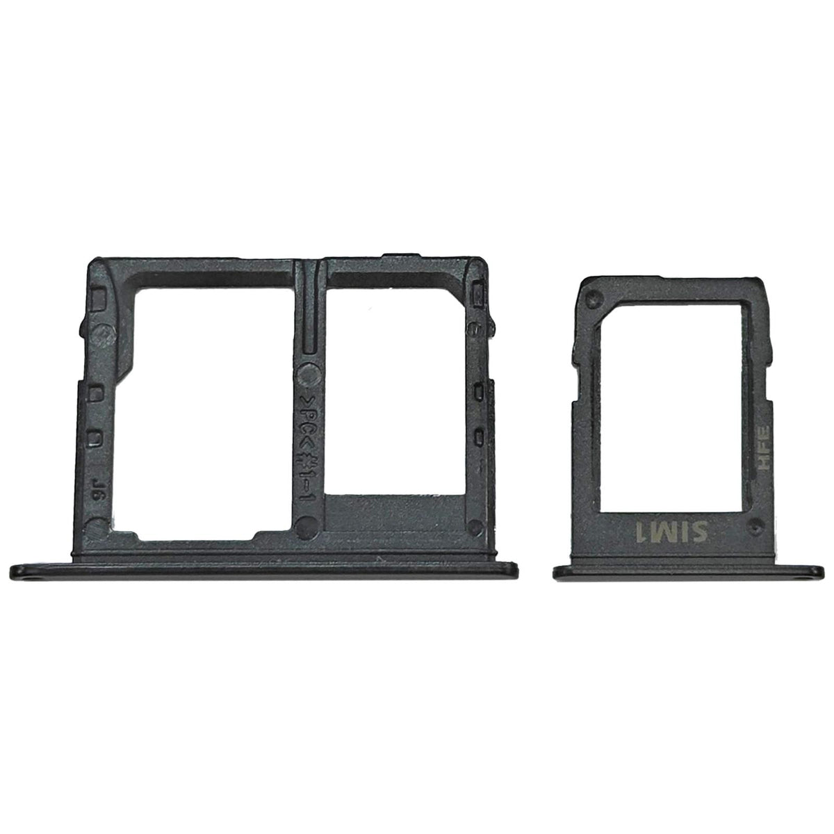 Simkaarthouder en SD-kaarthouder voor Samsung Galaxy J4 (2018) SM-J400 (zwart)