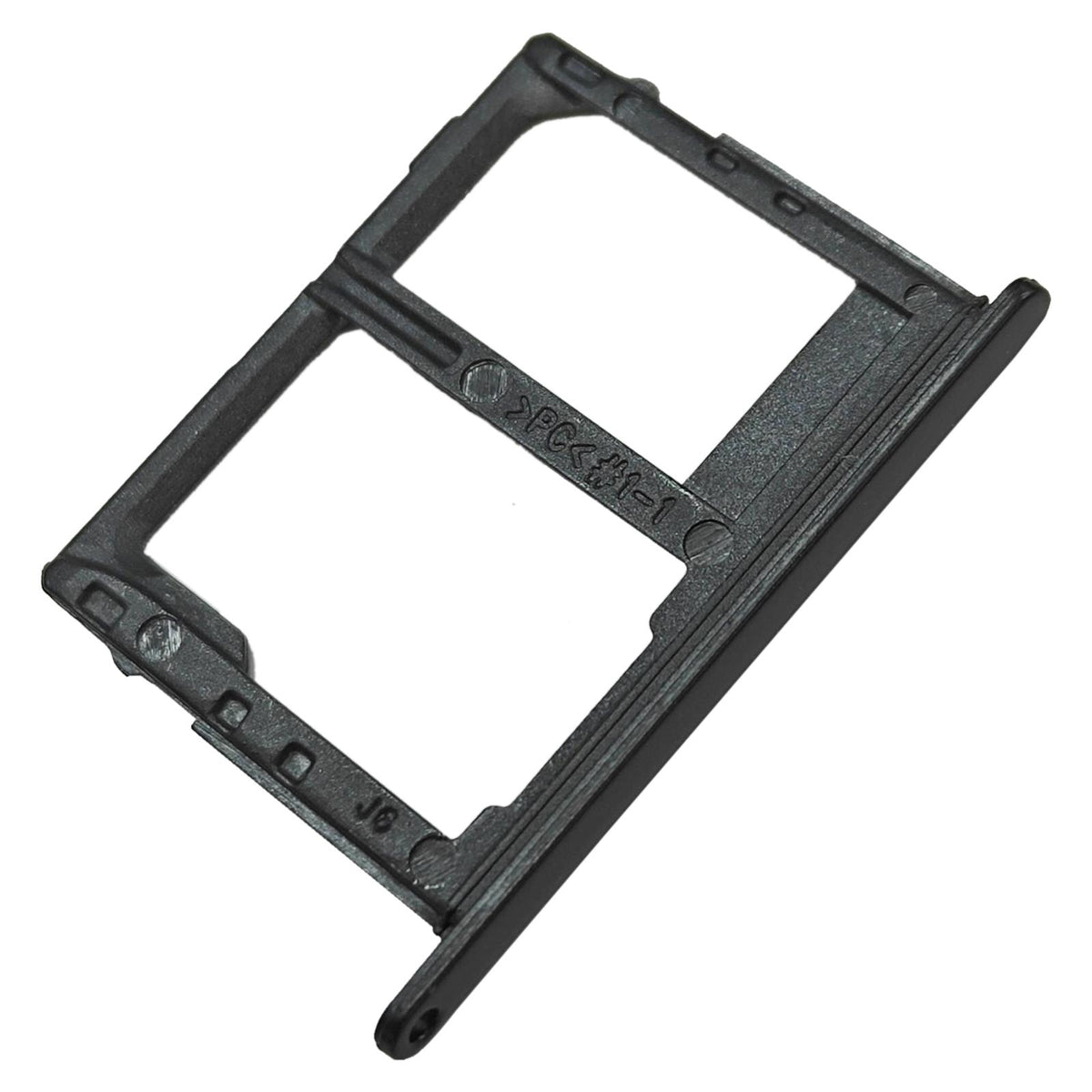 Simkaarthouder en SD-kaarthouder voor Samsung Galaxy J4 (2018) SM-J400 (zwart)
