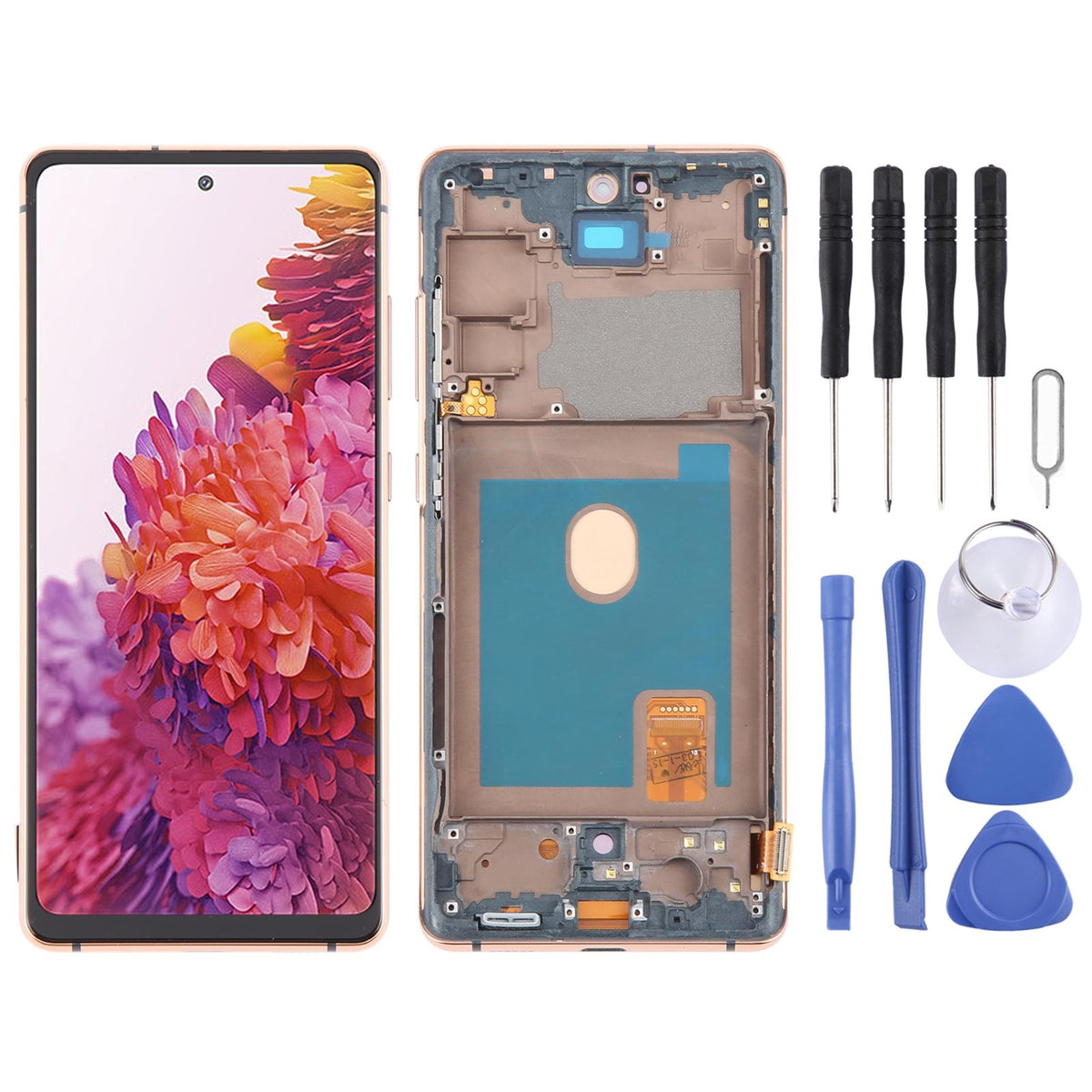 Display unit OLED voor Samsung Galaxy S20 FE SM-G780F (goud)