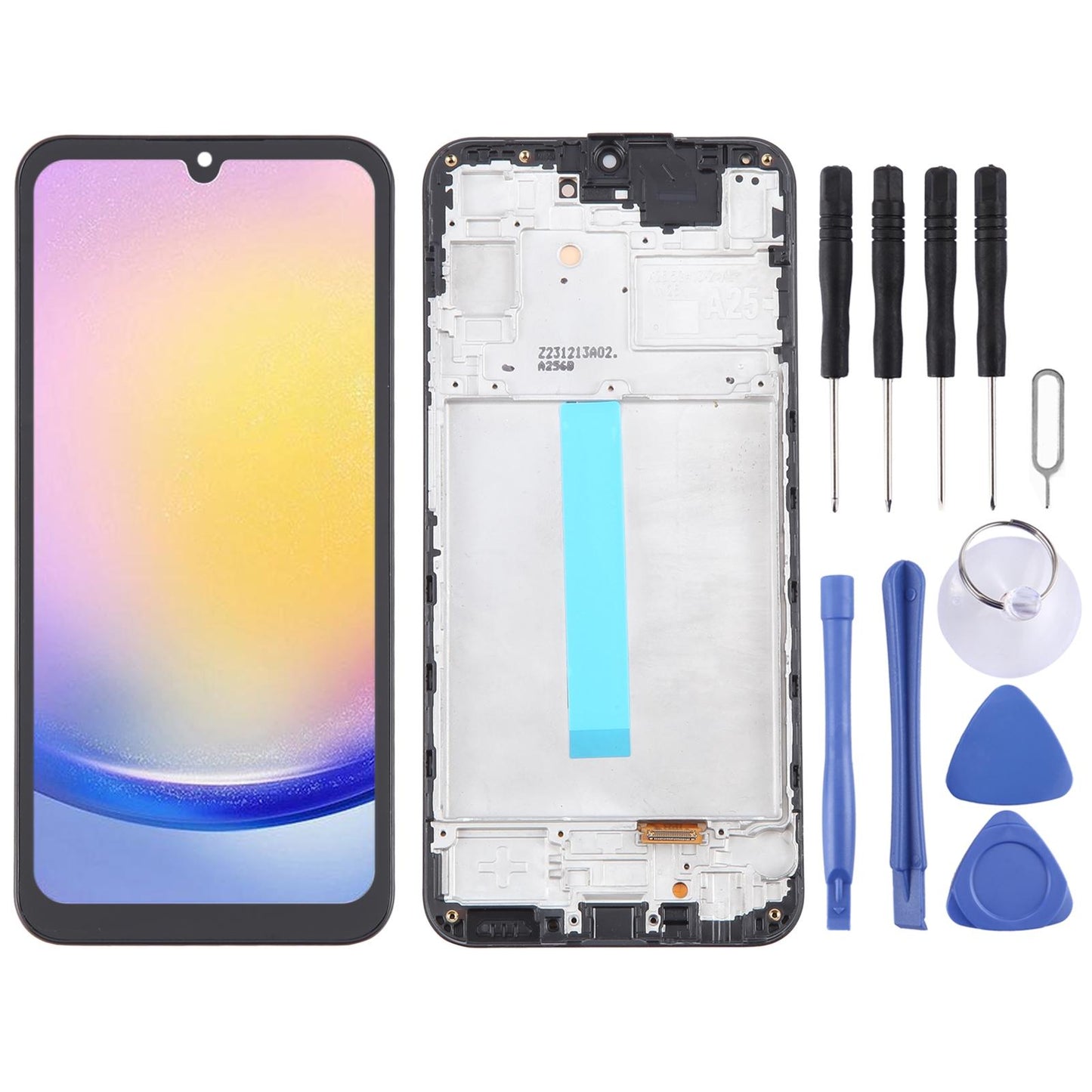 Display unit OLED voor Samsung Galaxy A25 SM-A256B (zwart)