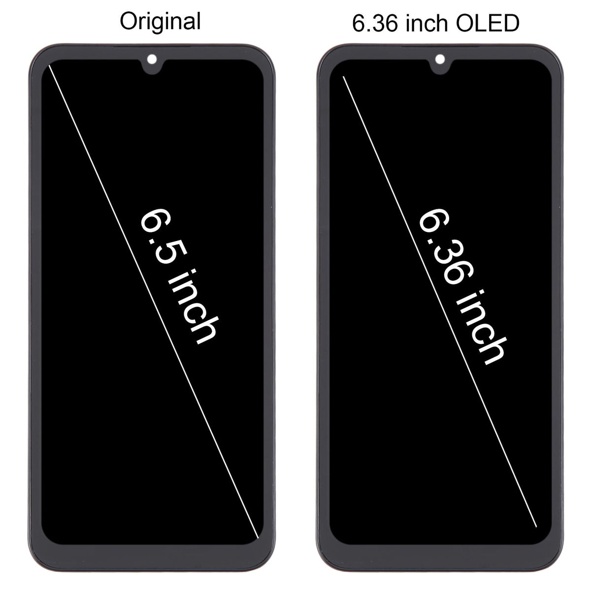 Display unit OLED voor Samsung Galaxy A25 SM-A256B (zwart)