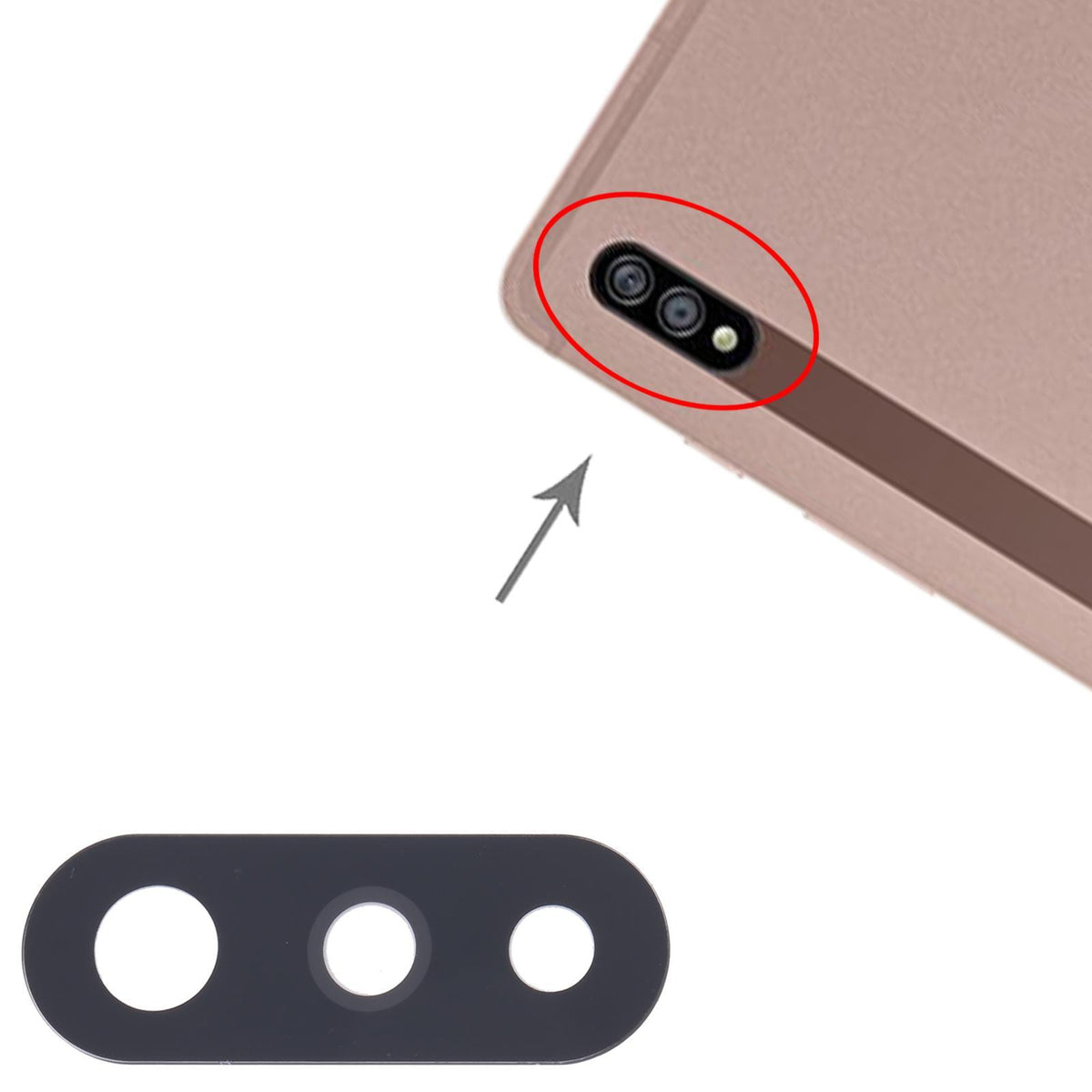 Achtercamera-lens voor Samsung Galaxy Tab S7+ SM-T970/T976