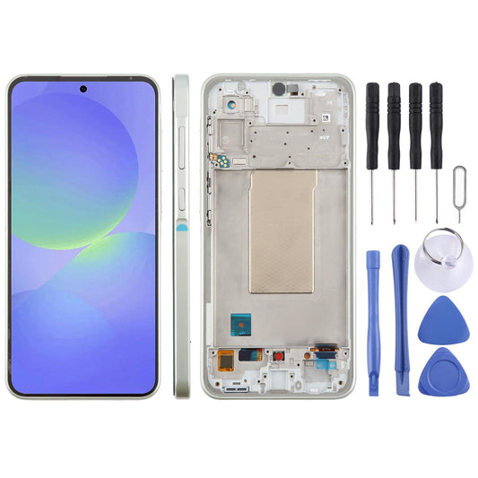 Display unit OLED voor Samsung Galaxy A36 (SM-A366B) met frame (groen)