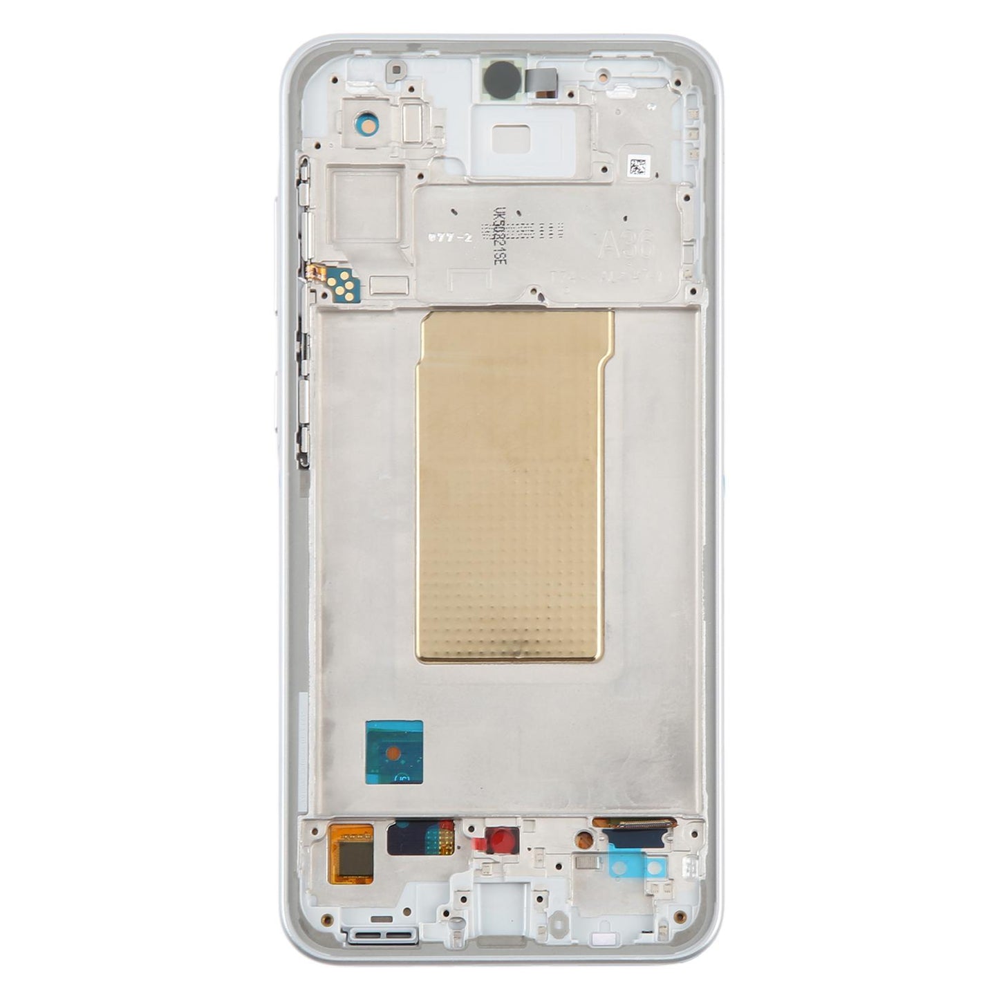 Display unit OLED voor Samsung Galaxy A36 (SM-A366B) met frame (wit)