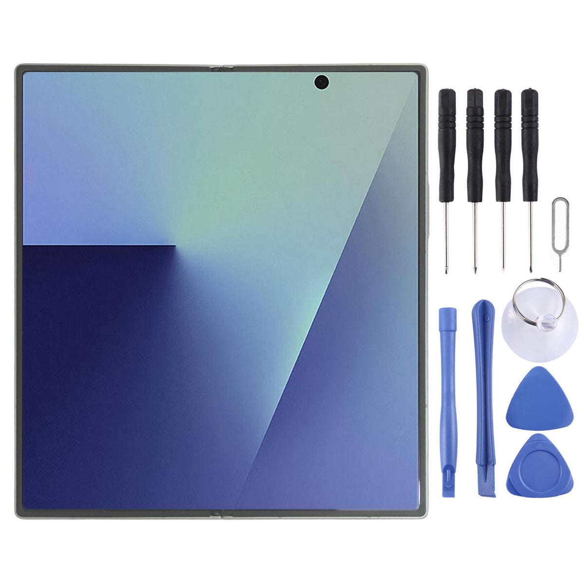 Display unit AMOLED binnenscherm voor Samsung Galaxy Z Fold7 SM-F966B (met frame, Blauw)