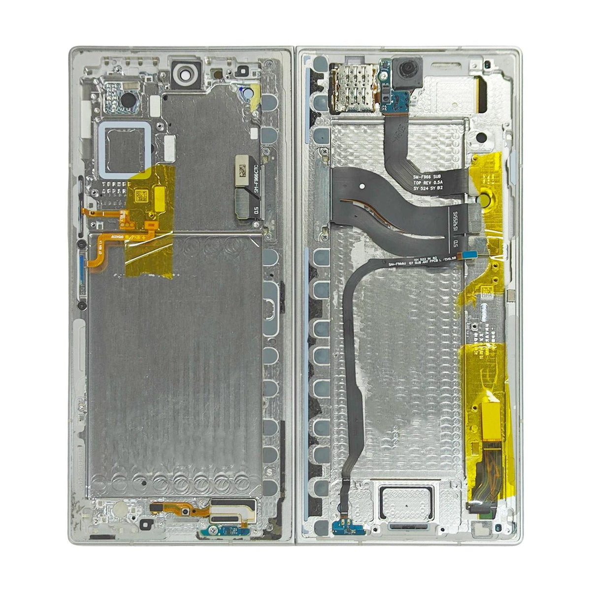 Display unit AMOLED binnenscherm voor Samsung Galaxy Z Fold7 SM-F966B (met frame, Zilver)
