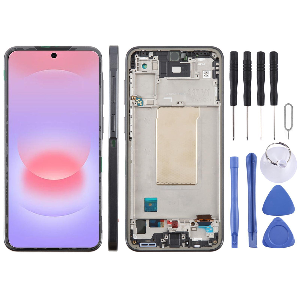 Display unit Super AMOLED voor Samsung Galaxy A37 SM-A376B (zwart)
