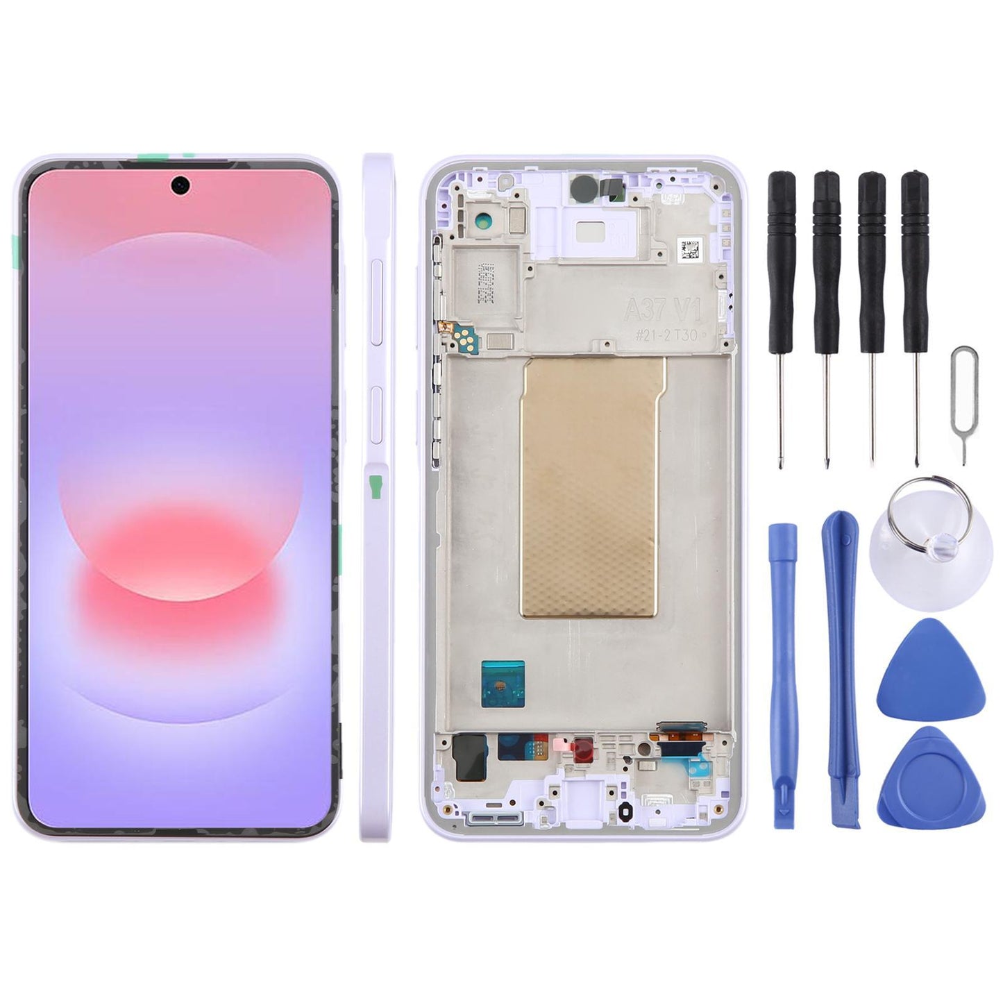 Display unit Super AMOLED voor Samsung Galaxy A37 SM-A376B (paars)
