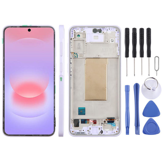 Display unit Super AMOLED voor Samsung Galaxy A37 SM-A376B (paars)