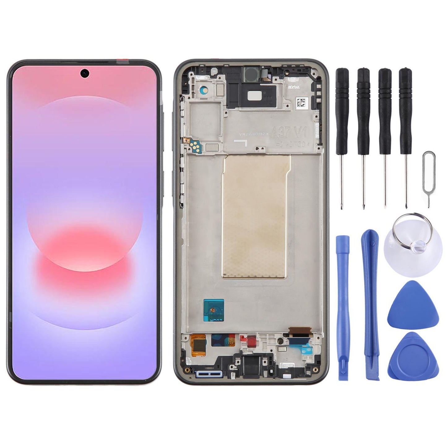 Display unit OLED voor Samsung Galaxy A37 SM-A376B (zwart)